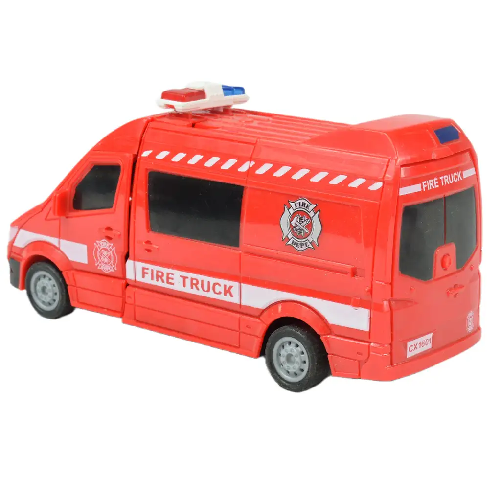 Ambulanz: Rettungswagen, der sich in einen Roboter verwandelt, in zwei Varianten, 13 cm kép 7