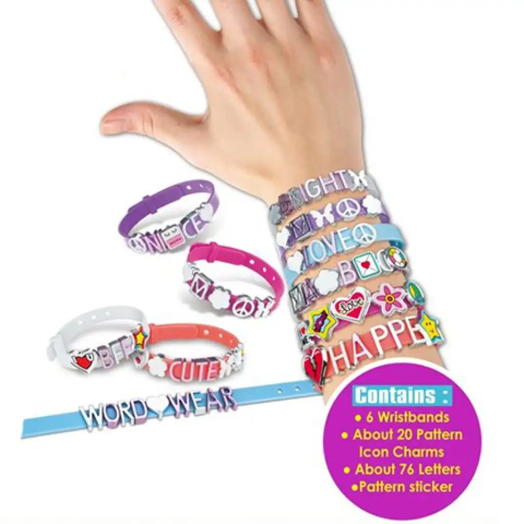 Girls Creator Armbandherstellungsset mit Buchstabenperlen kép 2