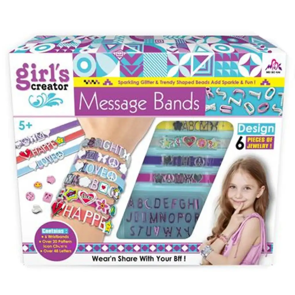 Girls Creator Armbandherstellungsset mit Buchstabenperlen