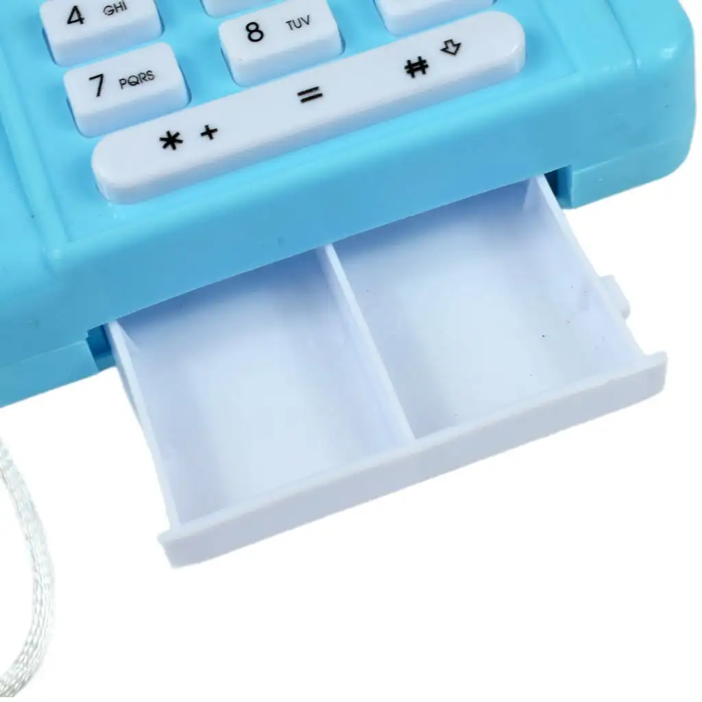 Happy Shopping: Registrierkasse mit öffnender Kasse in zwei Varianten 12,5 cm kép 3