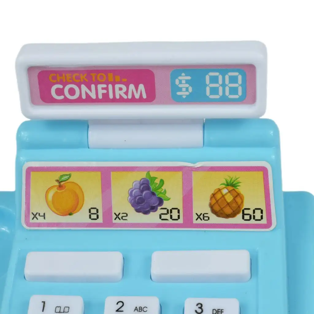 Happy Shopping: Registrierkasse mit öffnender Kasse in zwei Varianten 12,5 cm kép 5