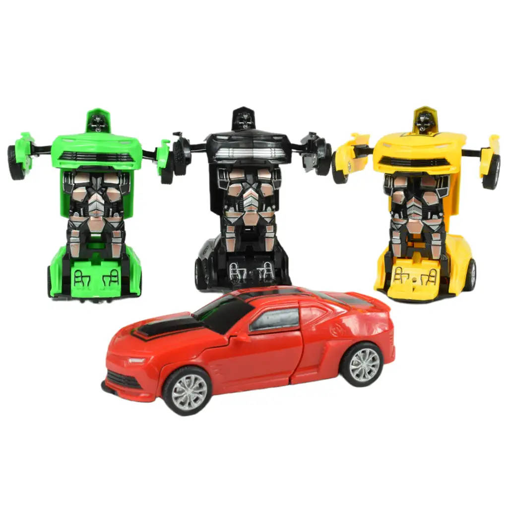 Rennwagen: Schwungrad-Sportwagen, der sich in einen Roboter verwandelt, in verschiedenen Ausführungen, 13 cm kép 2