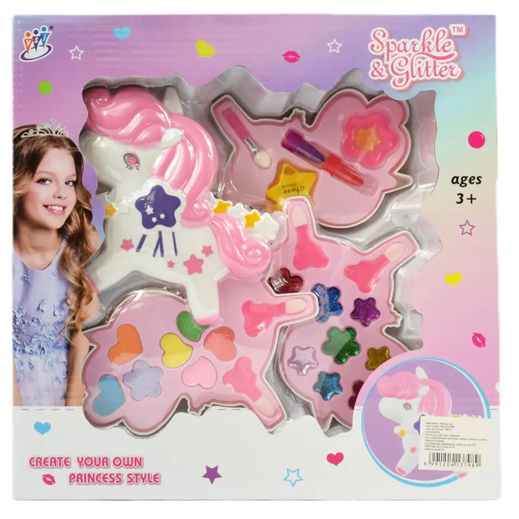 Sparkle & Glitter: Dreistöckiges Einhorn-Schminkpaletten-Set kép 6