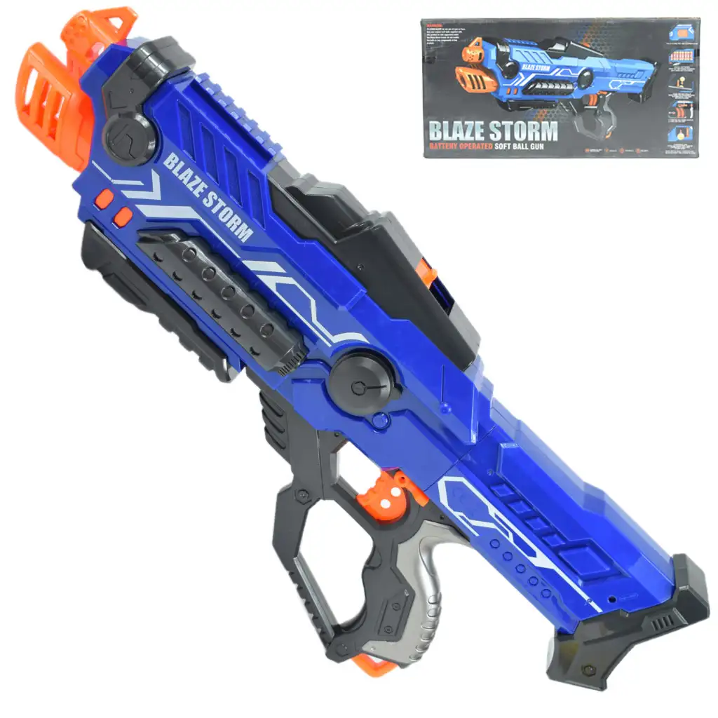 Blaze Storm: Óriás elektromos szivacslövő fegyver töltényekkel 55x23cm kép 1