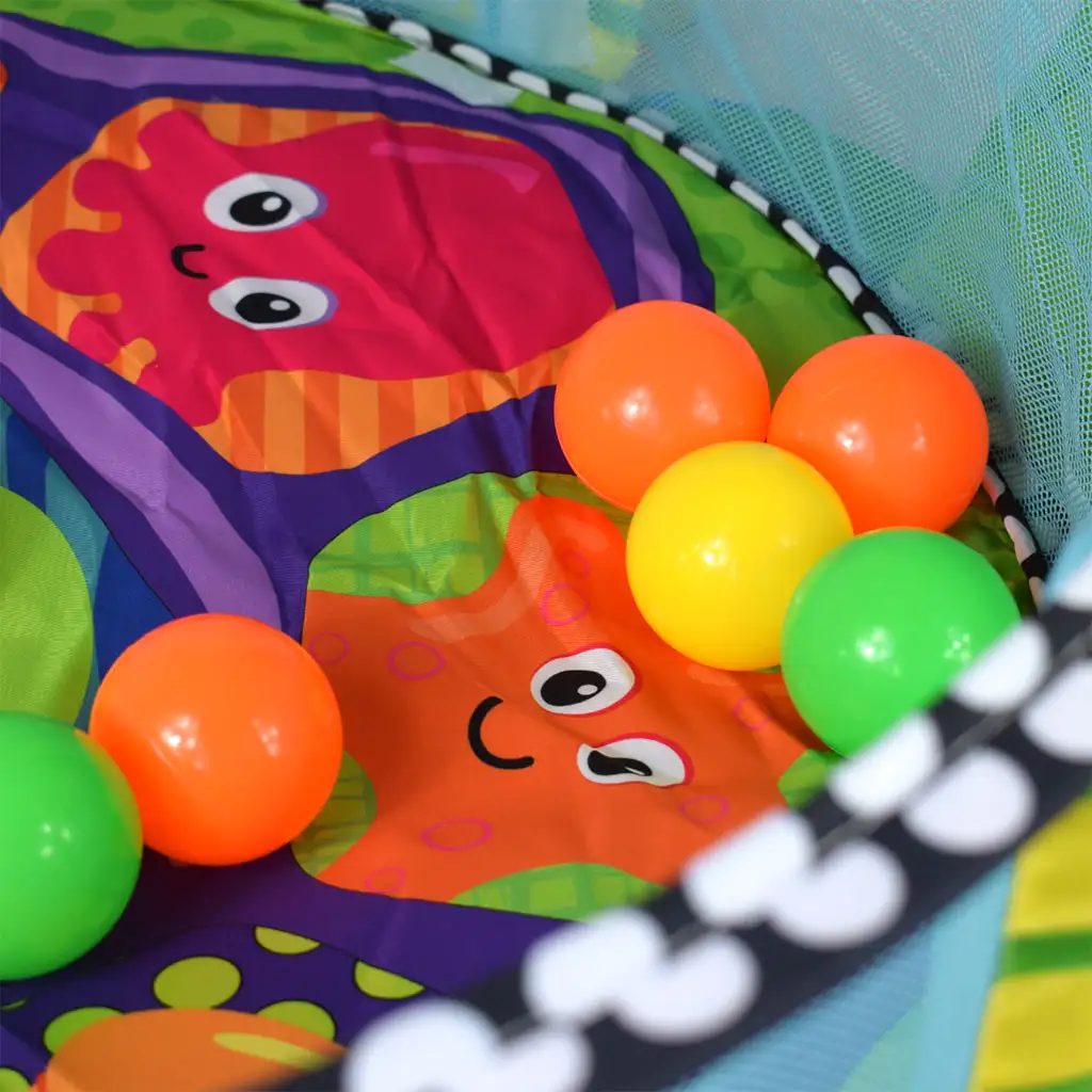 Schildkröten-Babypool mit Bällen und Zubehör 70x90cm kép 5