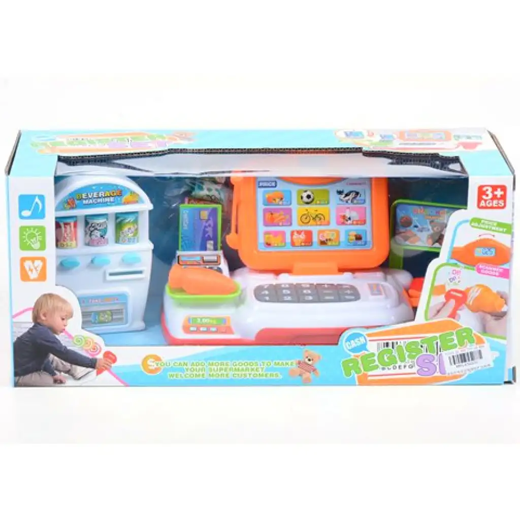 Jungenkasse mit Getränkeautomat