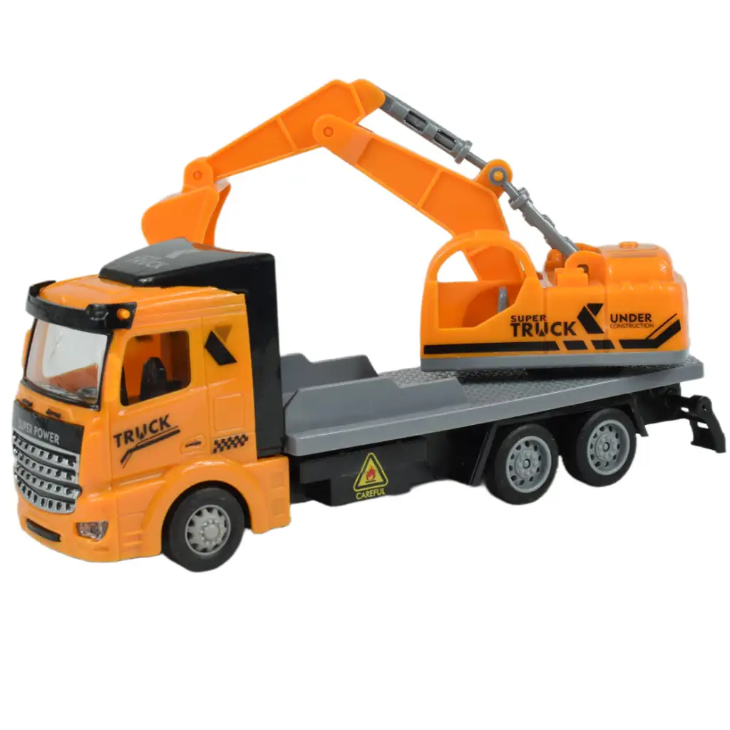 LKW-Fahrer: Schwungrad-Baustellen-LKW 3er-Set 19cm kép 4