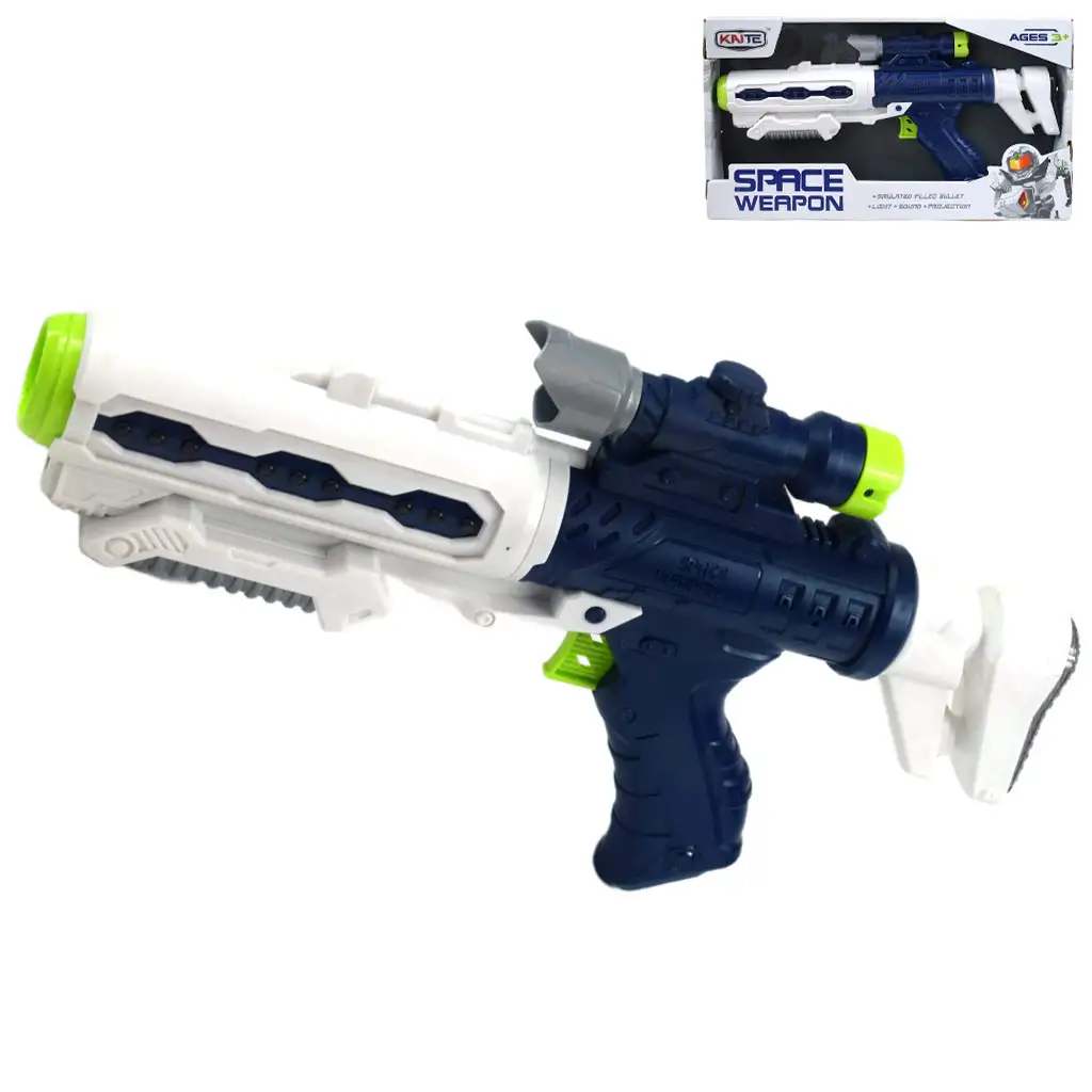 Space Weapon: Projektoros űrfegyver fénnyel és hanggal 34cm kép 1