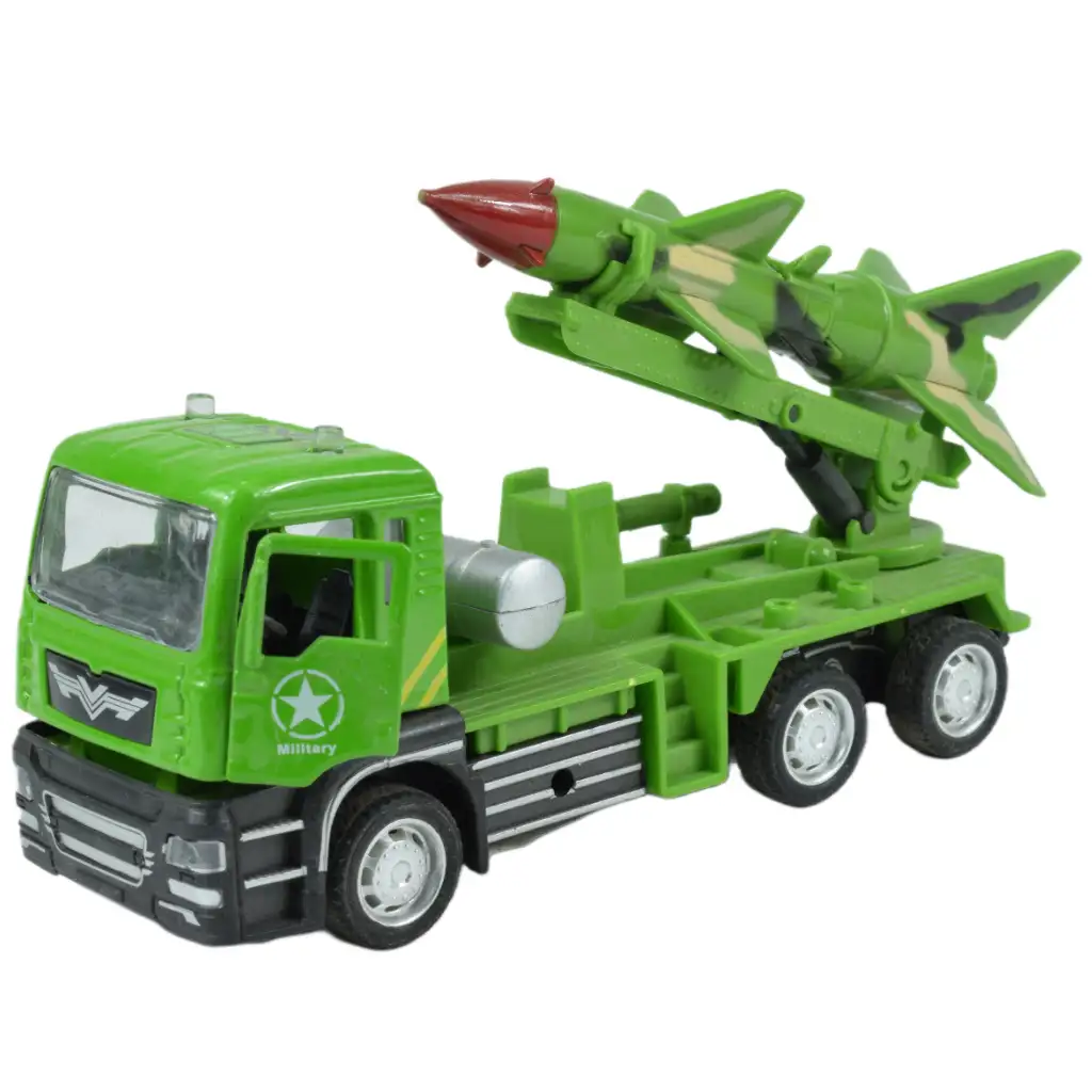 Militär-LKW: Rückziehbarer Militärlastwagen mit Rakete in zwei Varianten, 14 cm kép 2