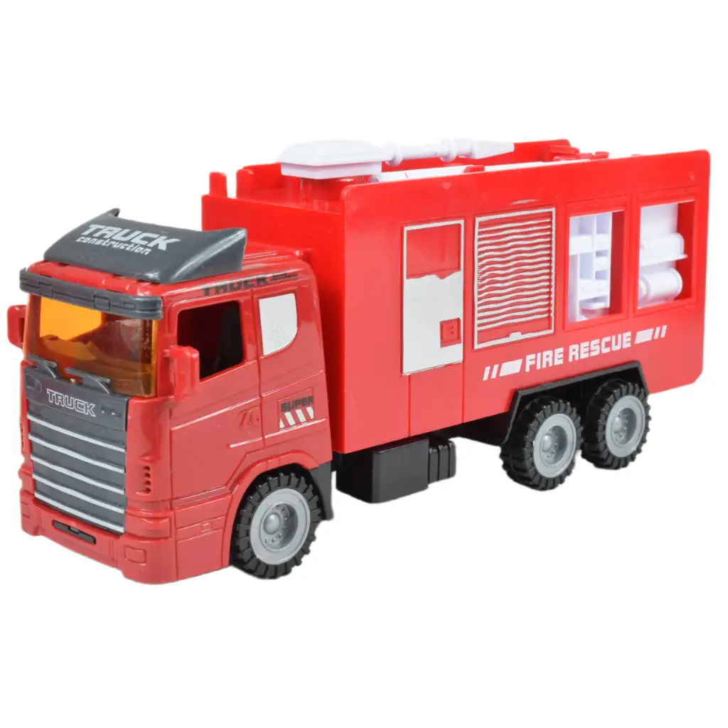 Feuerwehr: Feuerwachen-Set mit Wachturm, Auto und Zubehör. kép 3