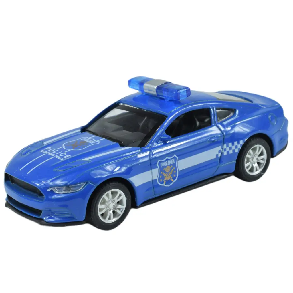 Polizeiautos: Rückziehbare Metall-Polizeiautos in verschiedenen Ausführungen, 11 cm, 1 Stück kép 2