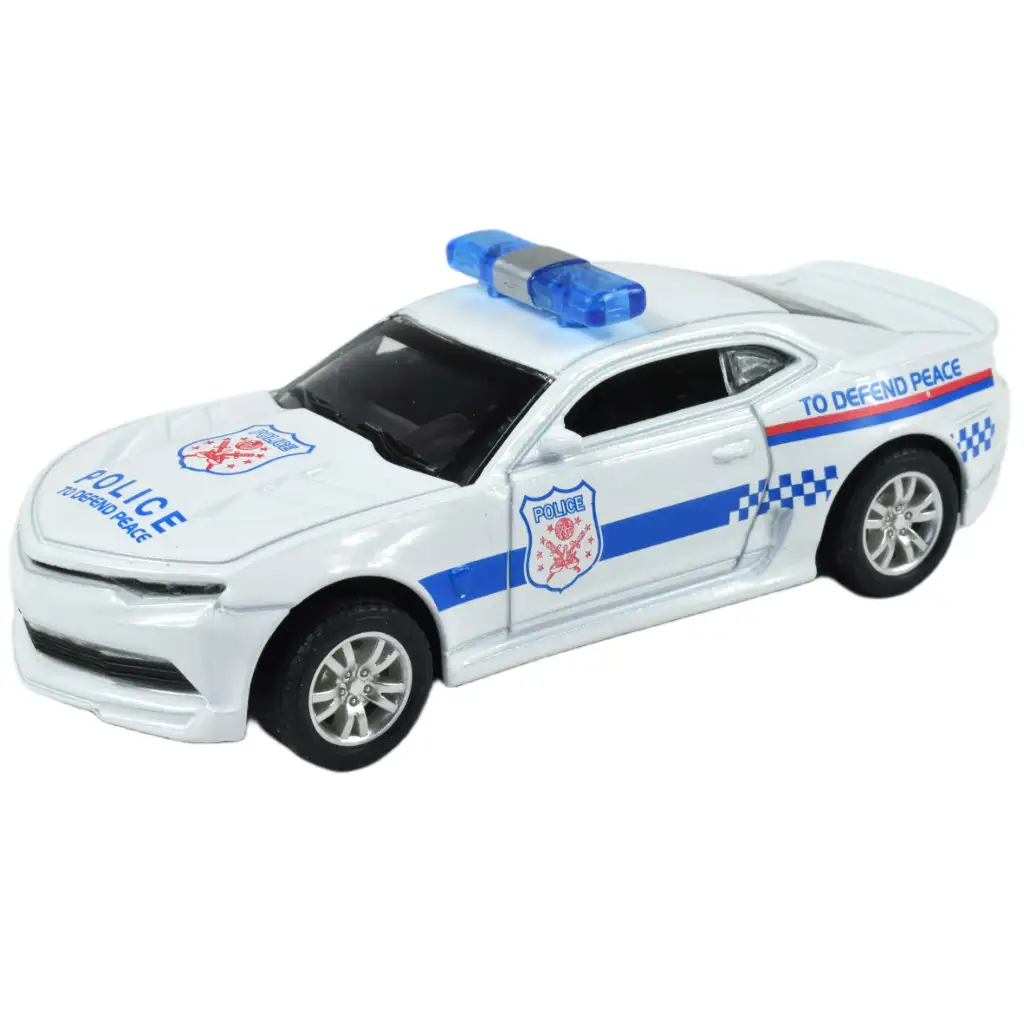Polizeiautos: Rückziehbare Metall-Polizeiautos in verschiedenen Ausführungen, 11 cm, 1 Stück kép 6