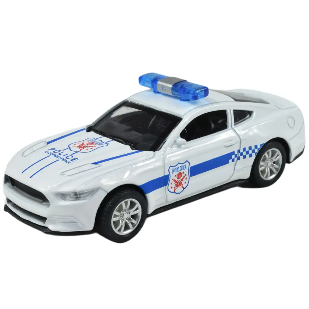 Polizeiautos: Rückziehbare Metall-Polizeiautos in verschiedenen Ausführungen, 11 cm, 1 Stück kép 8