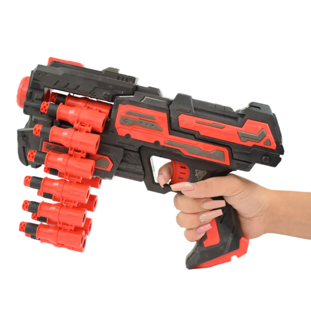 Rattle Belt Track Pro: Schaumstoffschusswaffe mit Magazin und Munition, Schussweite 18 Meter kép 8