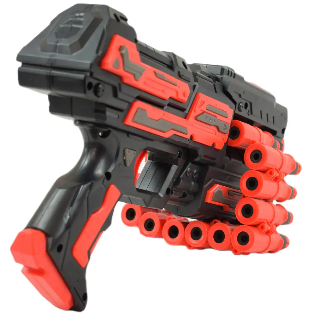 Rattle Belt Track Pro: Schaumstoffschusswaffe mit Magazin und Munition, Schussweite 18 Meter kép 2