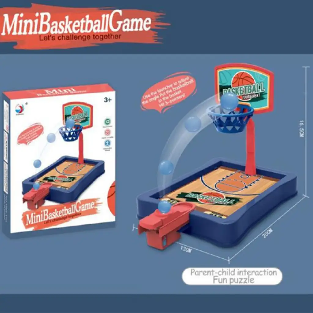 Tisch-Basketball-Set mit Korb 13x20x16,5cm kép 2