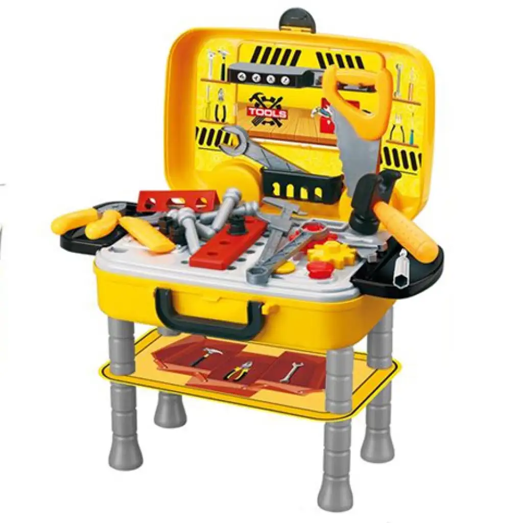 2-in-1 Werkzeugkasten und Tisch mit Zubehör kép 2