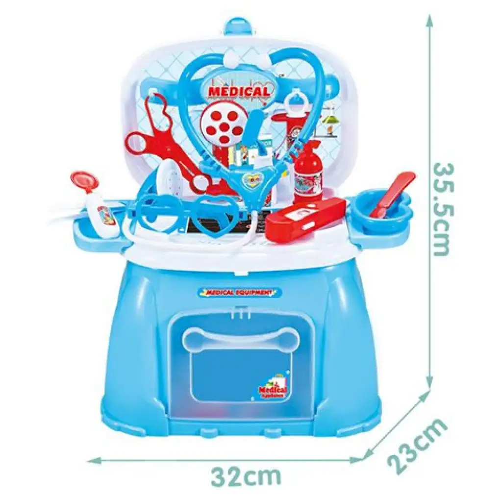 Arzt-Tisch-Set in tragbarem Sitz 32x23x35,5cm kép 2