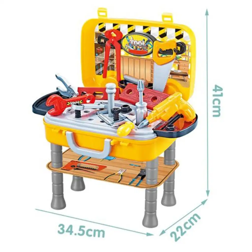 Tragbarer Basteltisch im Aufbewahrungskoffer 34,5x22x41cm kép 2