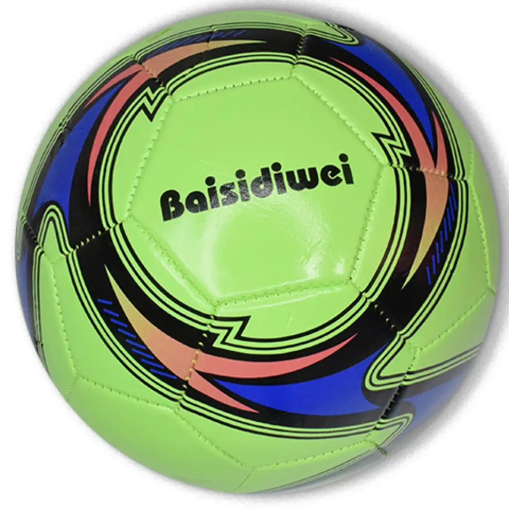 Neonfarbener Kunstleder-Fußball in verschiedenen Ausführungen, 23 cm kép 4