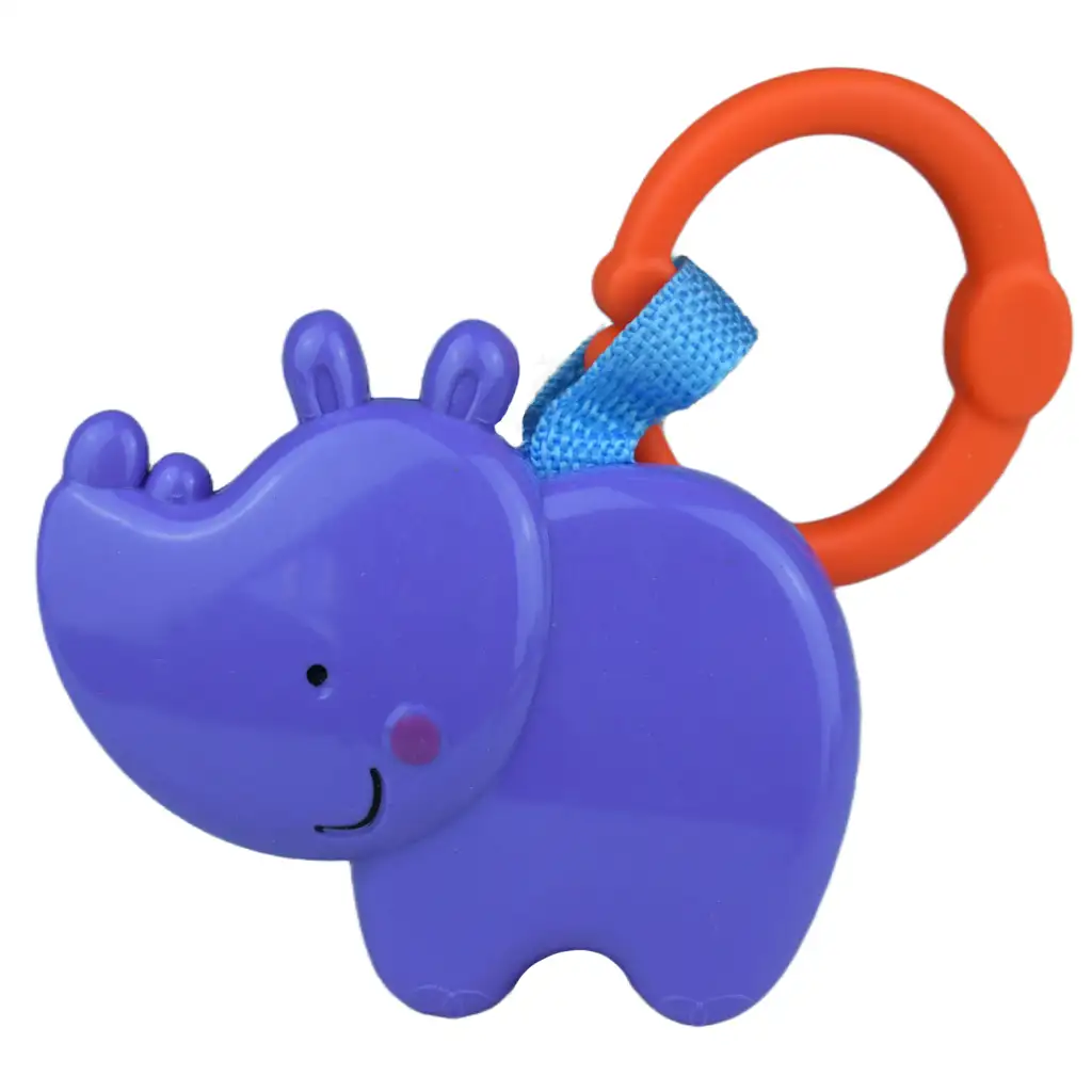 Sun Baby: Fröhliches Nilpferd BPA-freie Baby-Rassel kép 2