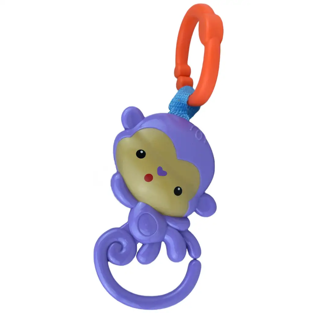 Sun Baby: Fröhlicher lila Affe BPA-freie Babyrassel kép 2