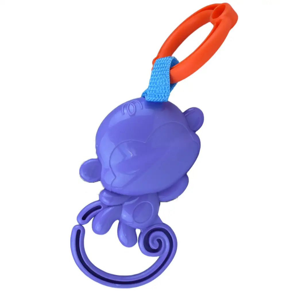 Sun Baby: Fröhlicher lila Affe BPA-freie Babyrassel kép 3