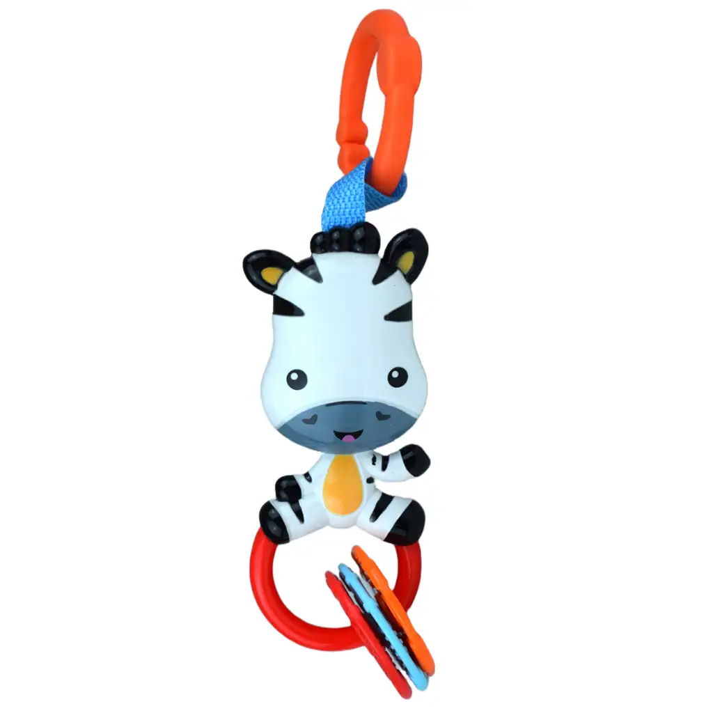 Sun Baby: Fröhliches Zebra BPA-freie Babyrassel kép 2