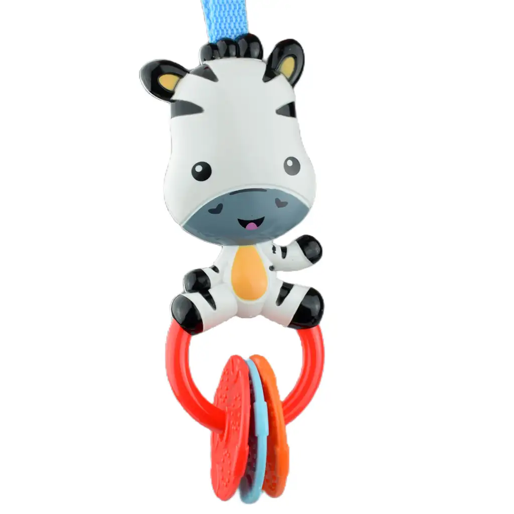 Sun Baby: Fröhliches Zebra BPA-freie Babyrassel kép 3