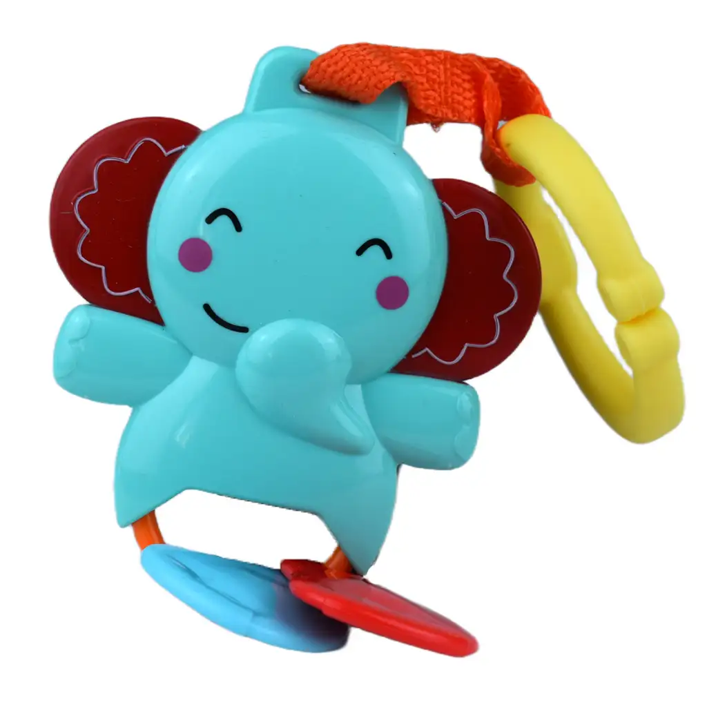 Sun Baby: Fröhlicher Elefant BPA-freie Baby-Rassel und Beißring kép 2