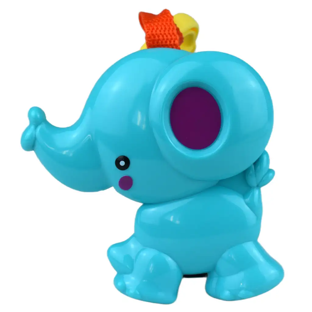 Sun Baby: Fröhlicher blauer Elefant BPA-freie Babyrassel kép 2