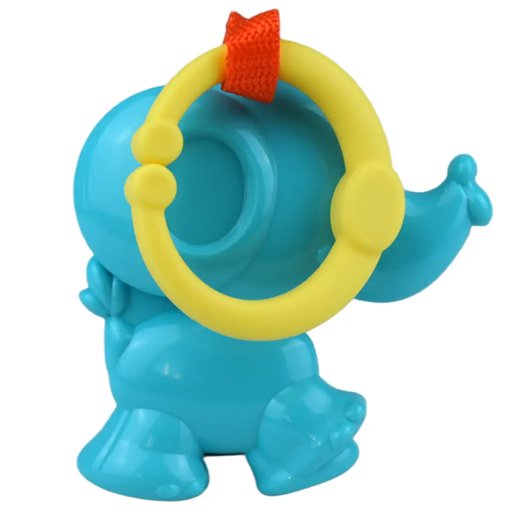 Sun Baby: Fröhlicher blauer Elefant BPA-freie Babyrassel kép 3