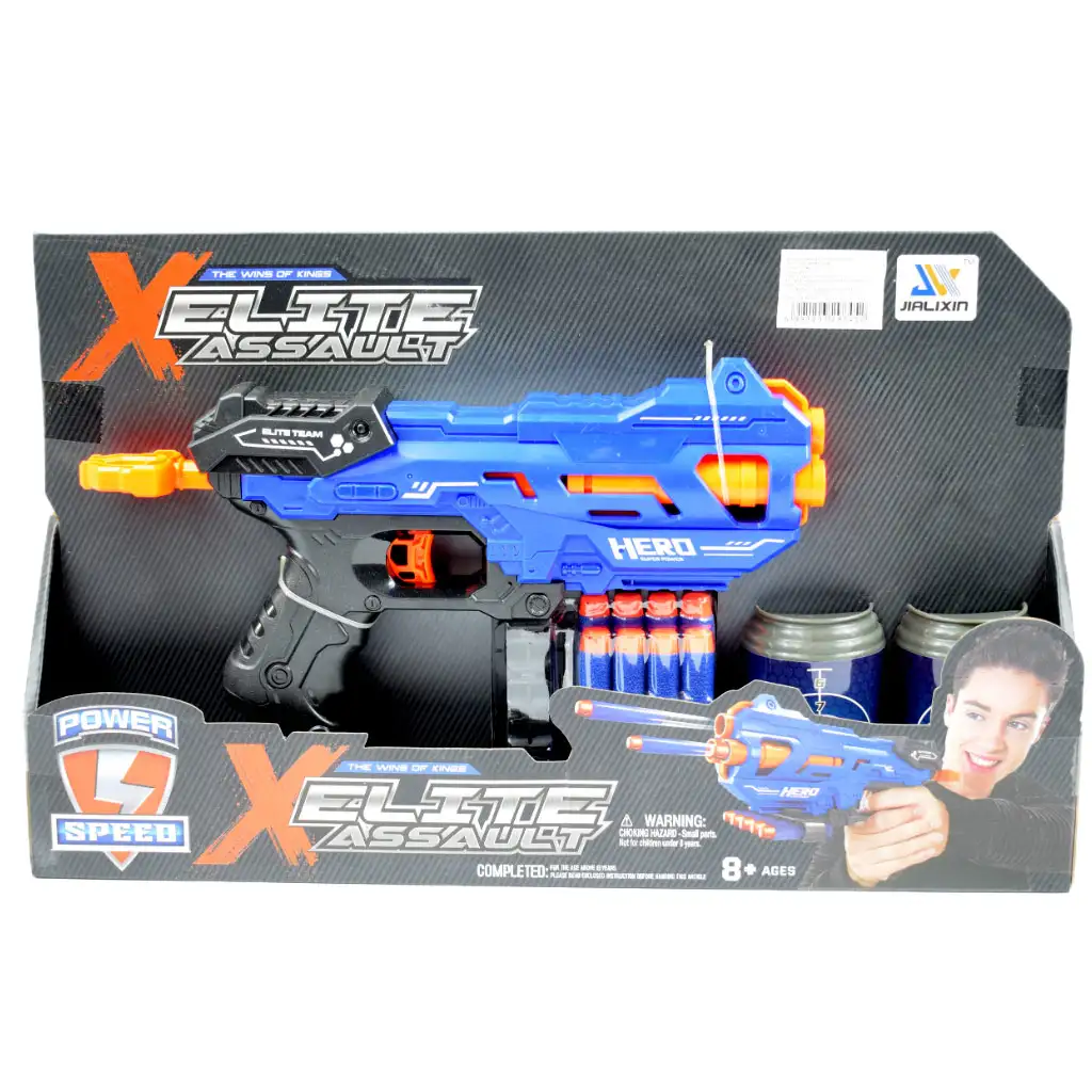 Elite Assault: Szivacslövő fegyver szett töltényekkel 29x15cm kép 4