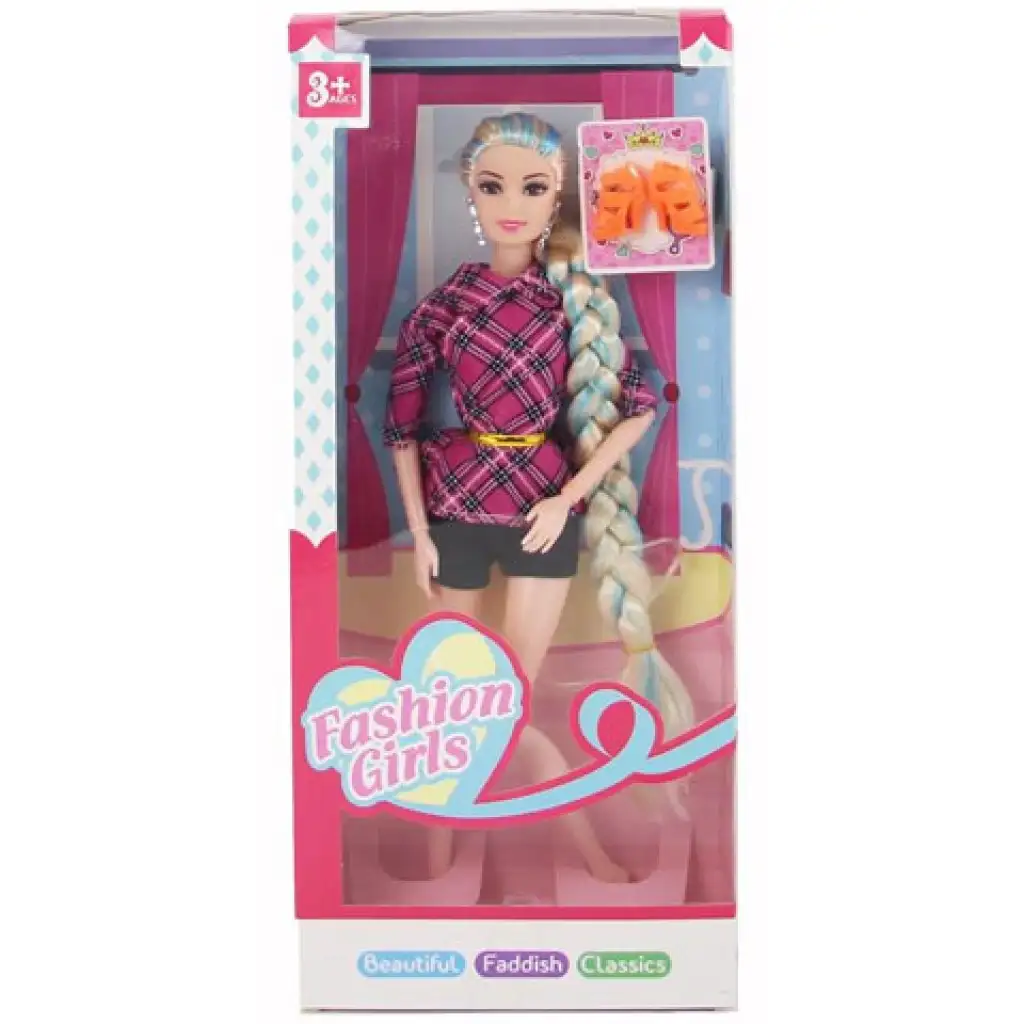 Nicky festett hajú divatbaba kép 1