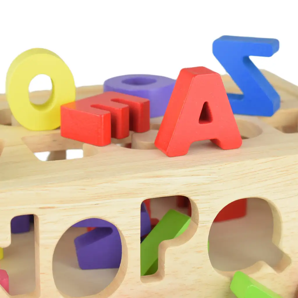Beilaluna: Holzformsortierwagen mit Buchstaben kép 6