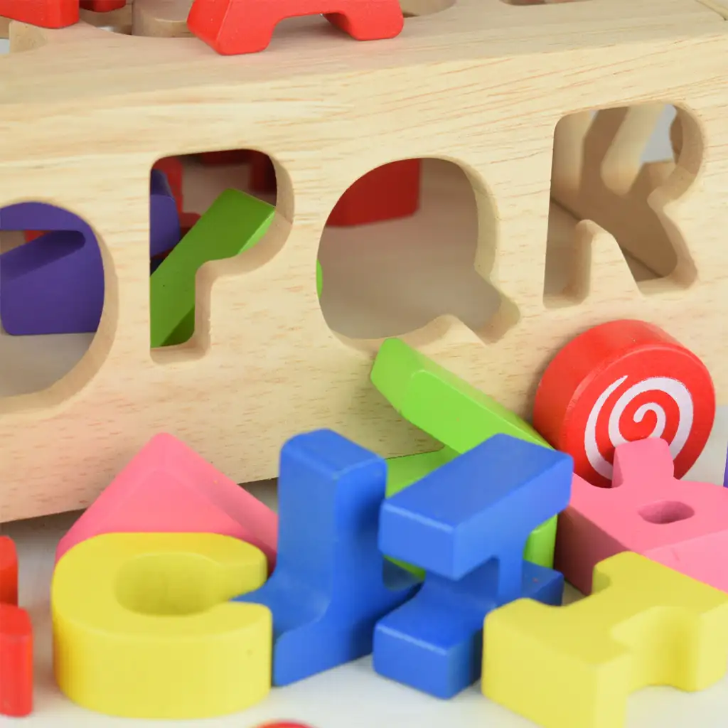 Beilaluna: Holzformsortierwagen mit Buchstaben kép 7
