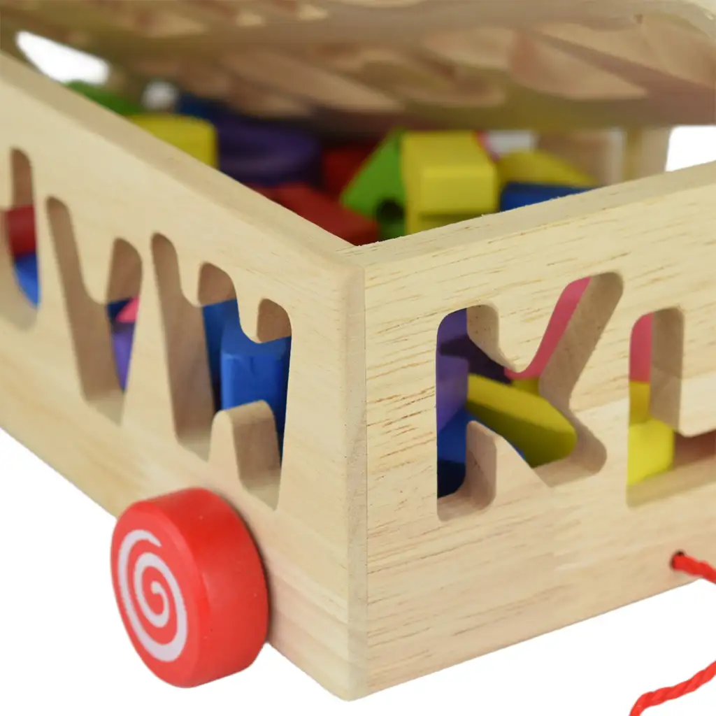 Beilaluna: Holzformsortierwagen mit Buchstaben kép 8