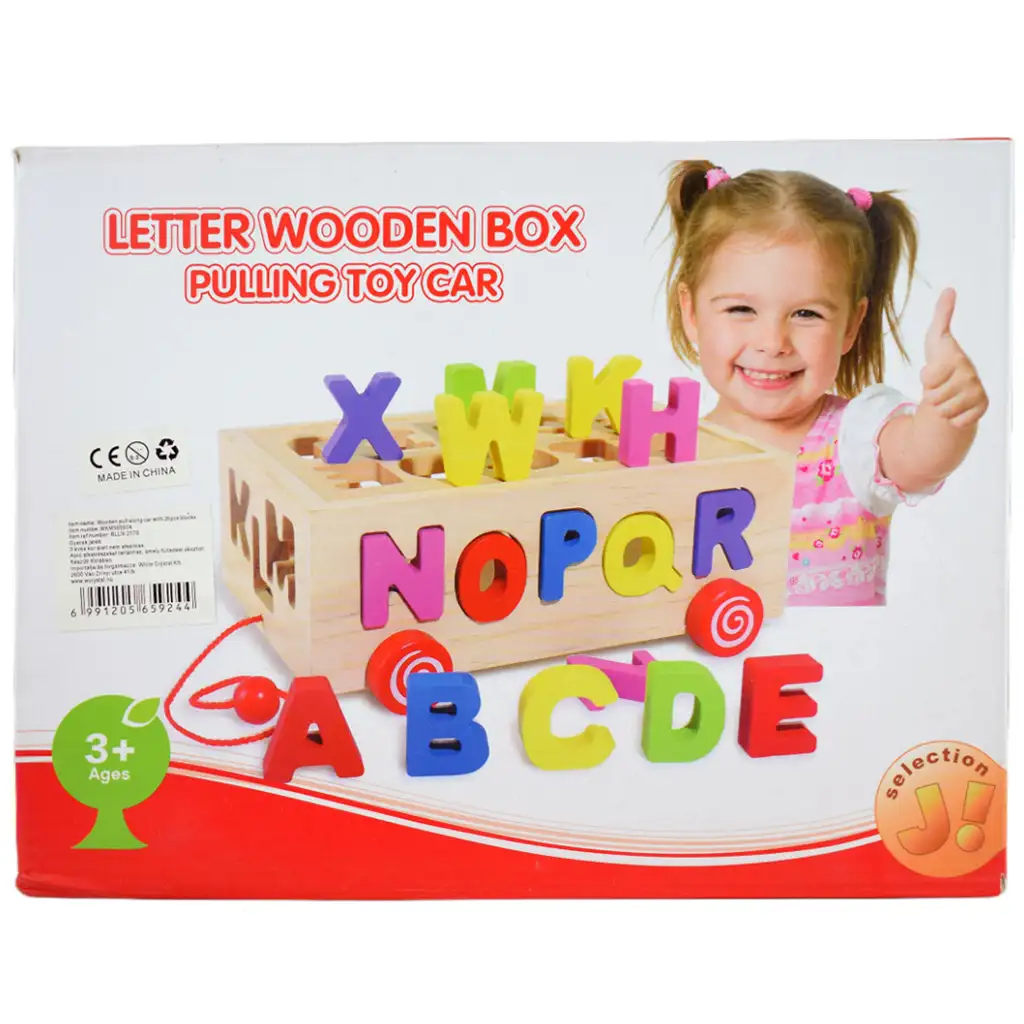 Beilaluna: Holzformsortierwagen mit Buchstaben kép 9