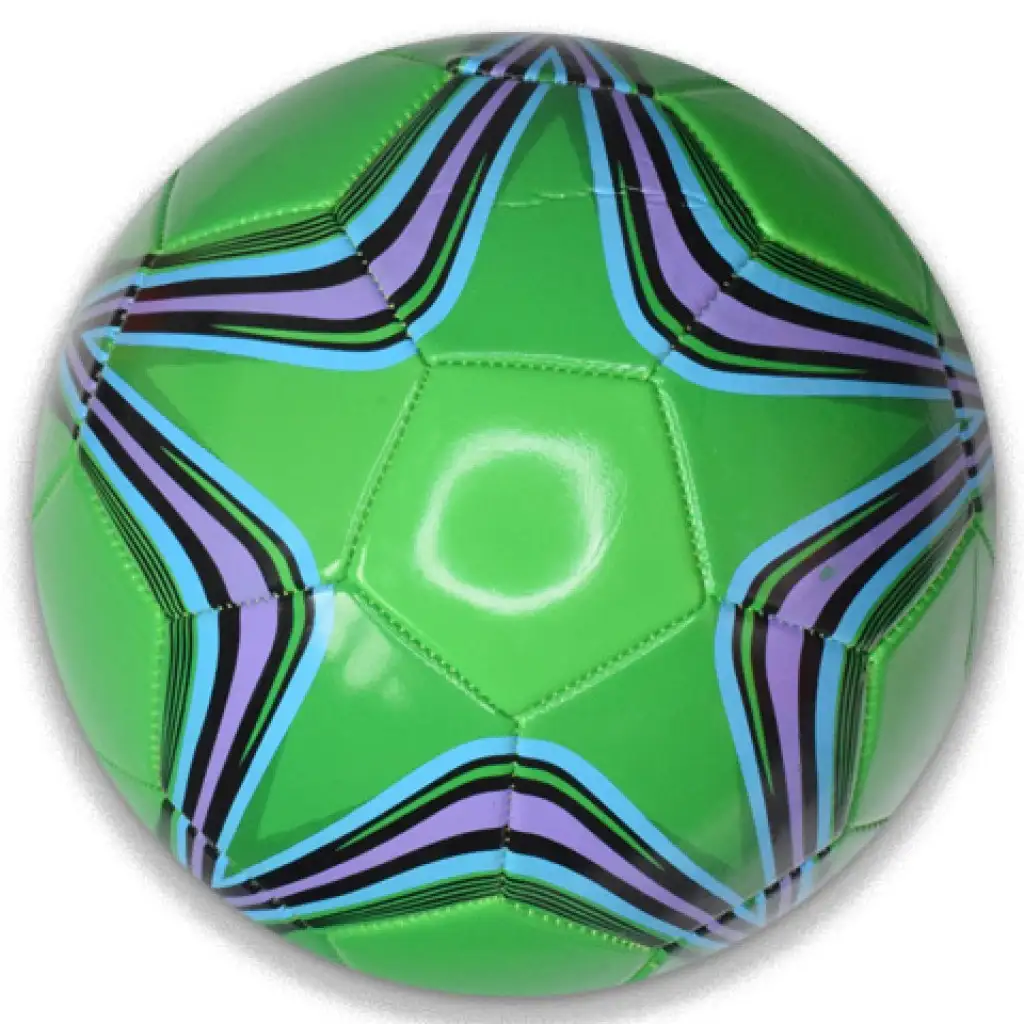 Fußball aus Kunstleder mit Sternmuster in verschiedenen Ausführungen, 22 cm kép 4