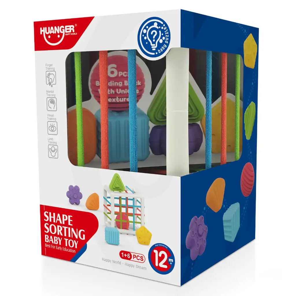 Happy World: Fröhliches Formensortierspiel zur Fähigkeitsentwicklung kép 3