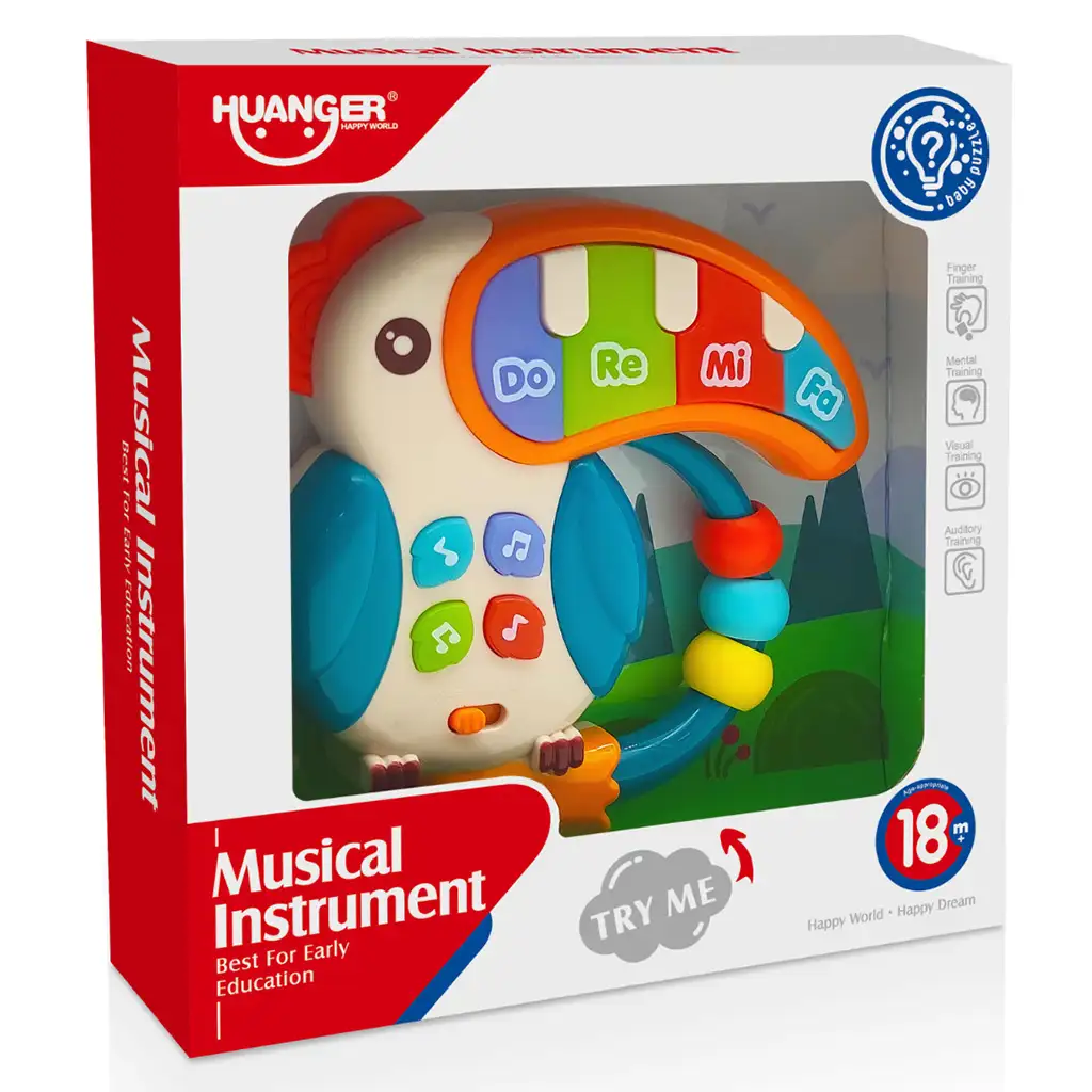 Music World: Musizierender Tukan-Klavier 14cm kép 4