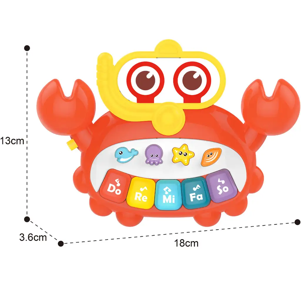 Music World: Fröhliche musizierende Krabbenklavier kép 3