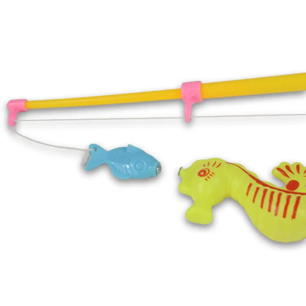 Angelspiel mit aufblasbarem Pool und Teleskop-Angelrute kép 3