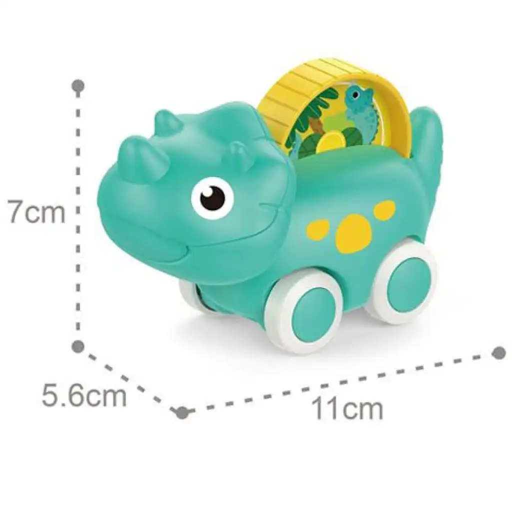 Triceratops-Dinosaurier-Babyfahrzeug 11 cm kép 2