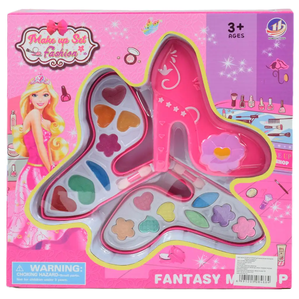 Make-Up-Set: Zweistöckige Schminkpalette in High-Heel-Form kép 6