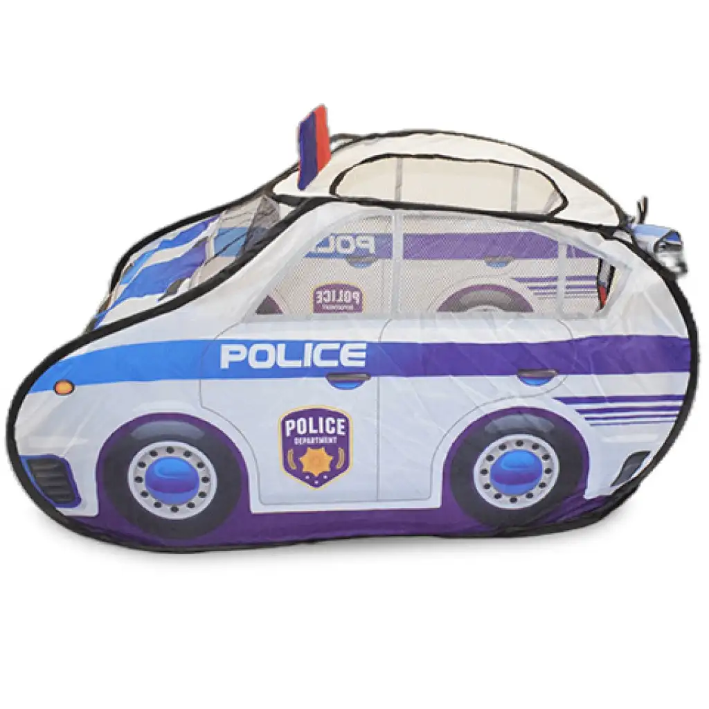 Spielzelt in Form eines Polizeiautos mit Netzfenstern 99x50x50cm kép 6