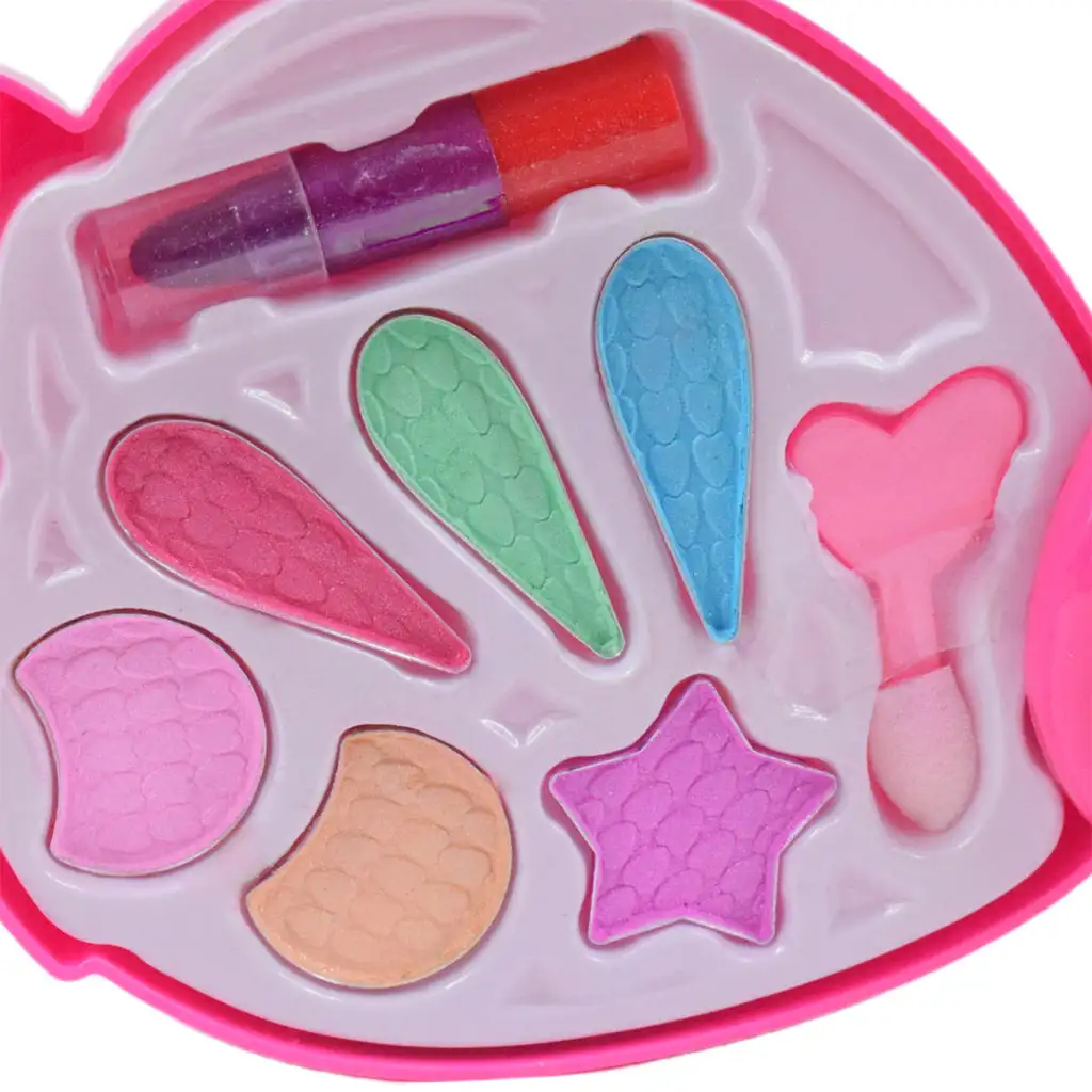 Make-Up-Set: Erdbeer-Lidschattenpalette mit Lippenstift kép 3