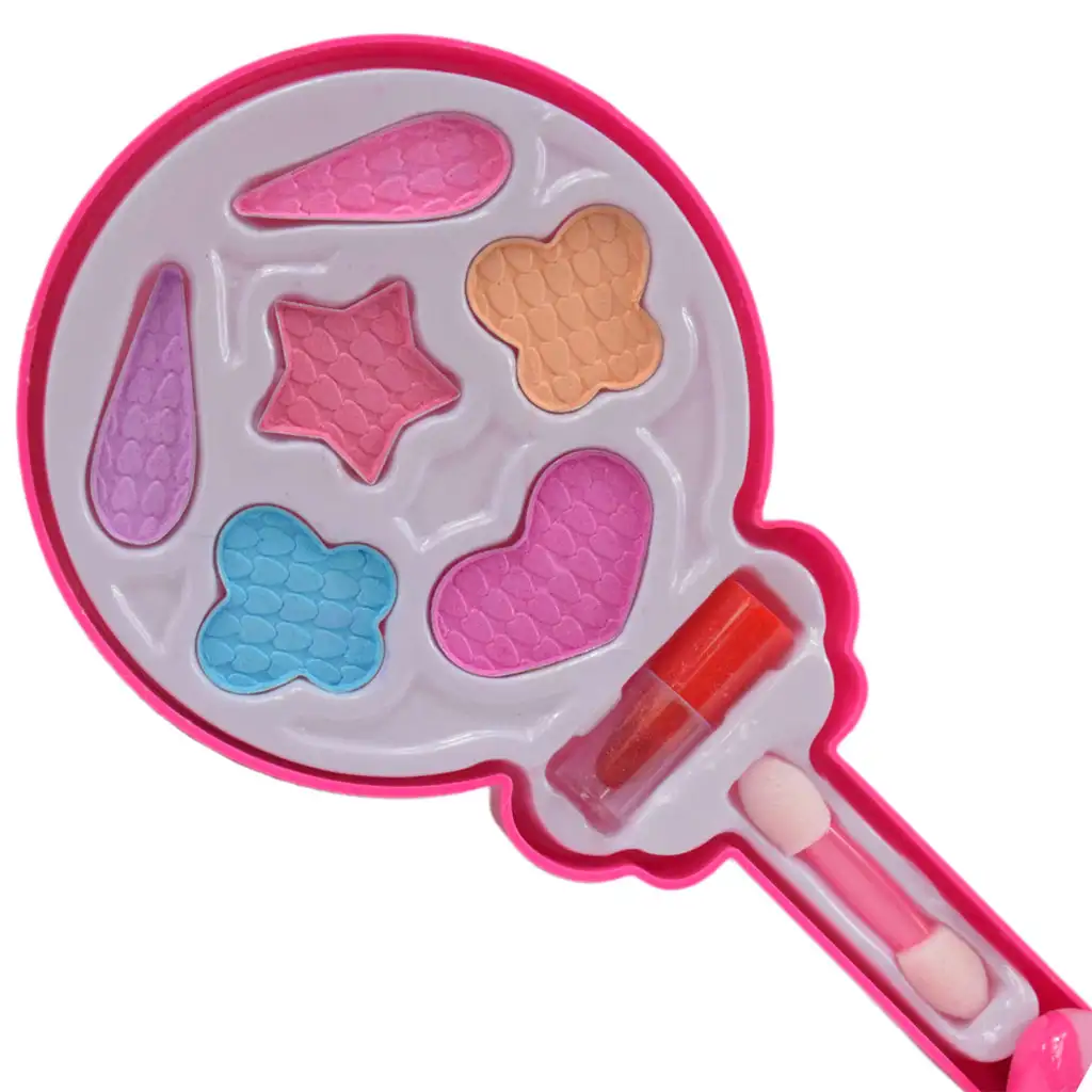 Make-Up-Set: Lutscher-förmige Schminkpalette mit Lippenstift kép 4