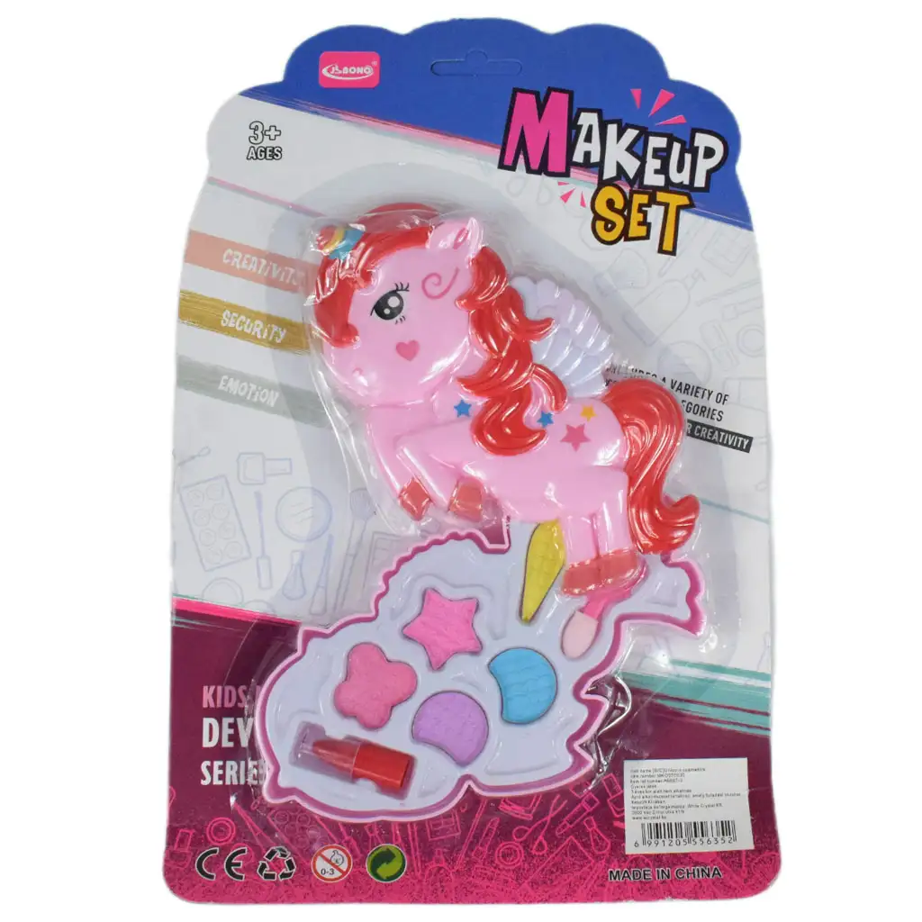 Make-Up-Set: Einhorn-Schminkpalette mit Lippenstift kép 4