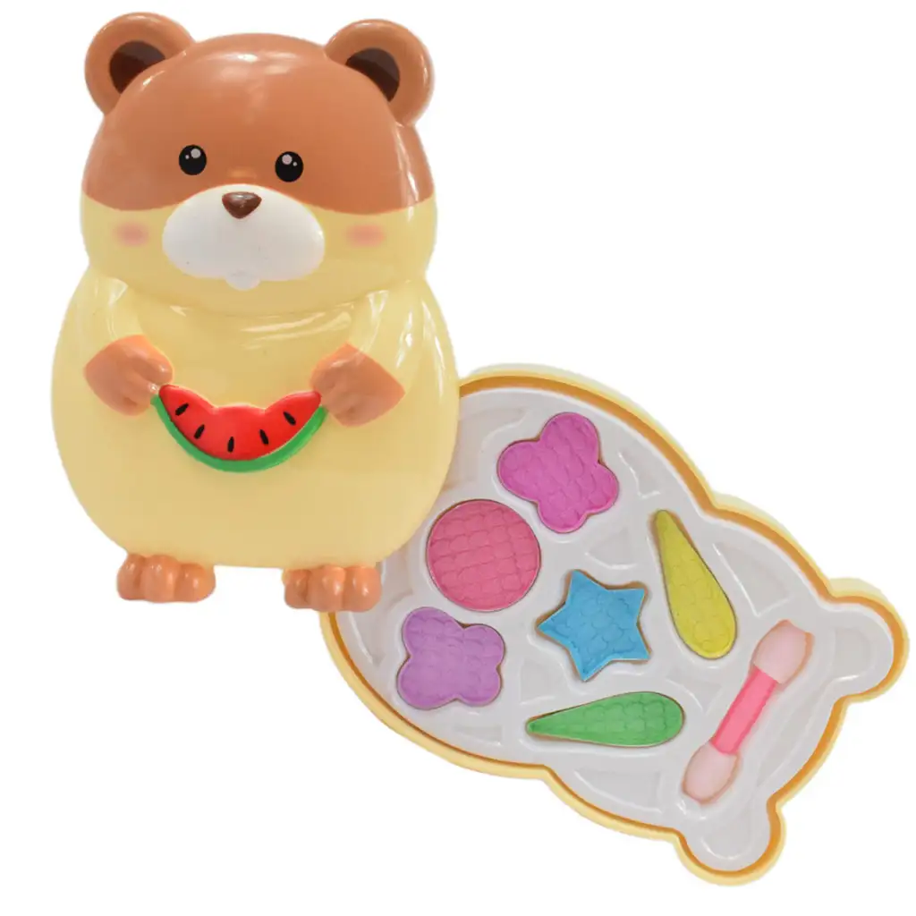 Make-Up-Set: Schminkpalette in Hamsterform mit Pinsel kép 4